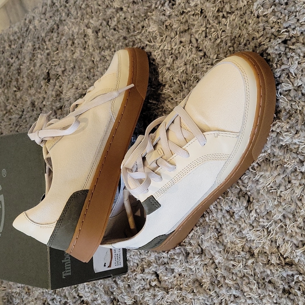 Timberland Atlanta Green EK sneaker natural canvas size 9